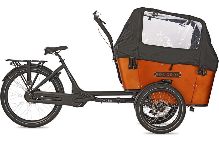 Fongers Cargo 3 Plus 468 Wh Zwart/Bruin Deluxe