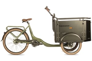 Keewee Bakfiets Deluxe 470 Wh Zwart