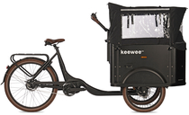 Keewee Bakfiets Deluxe 470 Wh Zwart