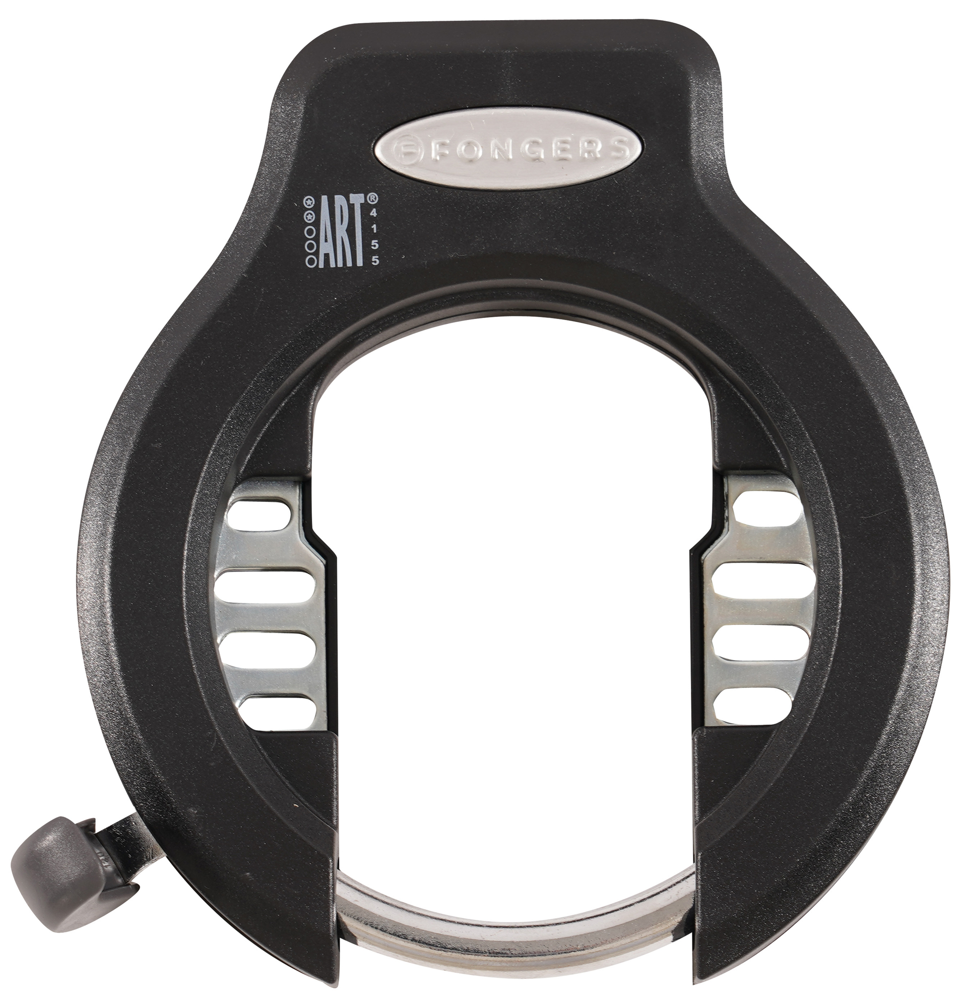Kryptonite Ringslot met stekkermogelijkheid - niet intrekbaar verkocht veilig zilver, één maat, GK002239, zwart